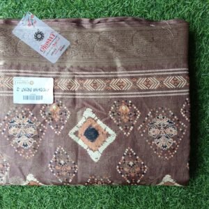 Chocolate Brown Banarasi Silk Saree with Traditional Weaving | Ayodhya Print-2 Collection